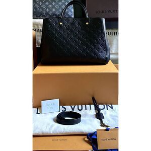EXTREMELY RARE Louis Vuitton Montaigne GM Empriente Noir